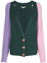 strawberry knit cardigan at Farfetch